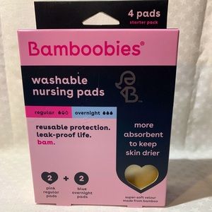 Bamboobies reusable nursing pads- 4pack